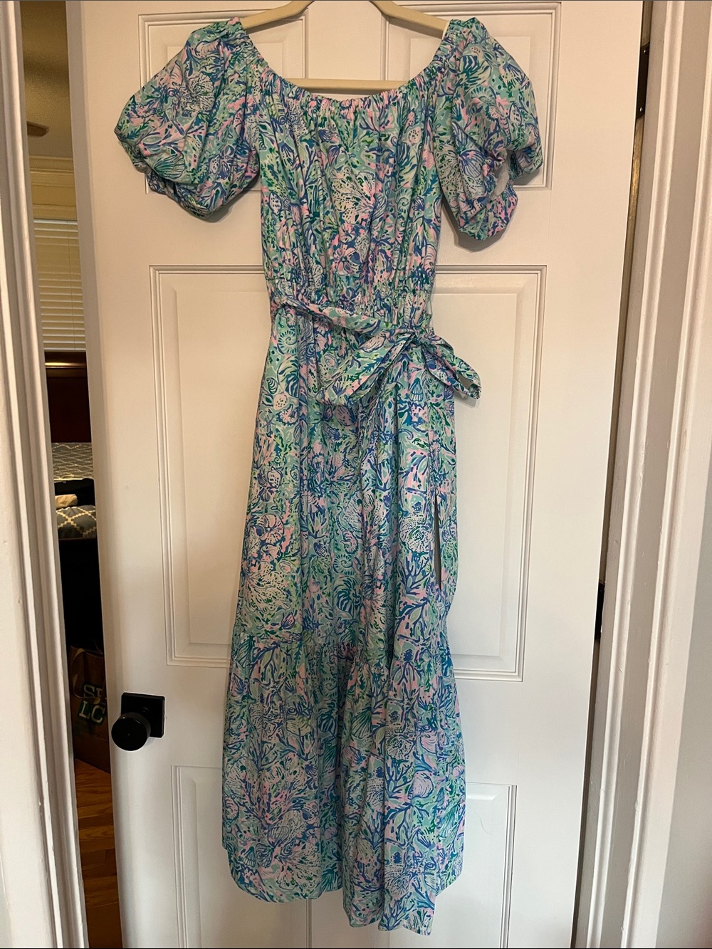 Lilly Pulitzer Tamie Off The Shoulder Maxi Dress